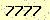 請輸入此驗證碼 : 7777