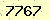 請輸入此驗證碼 : 7767