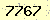 請輸入此驗證碼 : 7767