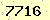 請輸入此驗證碼 : 7716