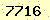 請輸入此驗證碼 : 7716