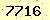 請輸入此驗證碼 : 7716