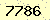請輸入此驗證碼 : 7786