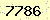 請輸入此驗證碼 : 7786