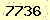 請輸入此驗證碼 : 7736