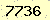 請輸入此驗證碼 : 7736