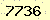 請輸入此驗證碼 : 7736