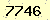 請輸入此驗證碼 : 7746