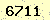 請輸入此驗證碼 : 6711