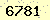 請輸入此驗證碼 : 6781