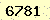 請輸入此驗證碼 : 6781