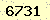 請輸入此驗證碼 : 6731