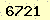 請輸入此驗證碼 : 6721