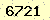 請輸入此驗證碼 : 6721
