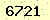 請輸入此驗證碼 : 6721