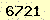 請輸入此驗證碼 : 6721