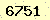 請輸入此驗證碼 : 6751