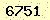 請輸入此驗證碼 : 6751