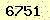 請輸入此驗證碼 : 6751