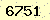 請輸入此驗證碼 : 6751