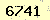 請輸入此驗證碼 : 6741