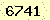 請輸入此驗證碼 : 6741