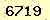 請輸入此驗證碼 : 6719
