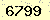 請輸入此驗證碼 : 6799