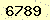 請輸入此驗證碼 : 6789