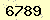 請輸入此驗證碼 : 6789