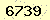 請輸入此驗證碼 : 6739
