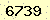 請輸入此驗證碼 : 6739