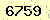 請輸入此驗證碼 : 6759