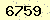 請輸入此驗證碼 : 6759