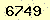 請輸入此驗證碼 : 6749