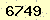 請輸入此驗證碼 : 6749