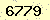 請輸入此驗證碼 : 6779