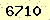 請輸入此驗證碼 : 6710