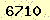 請輸入此驗證碼 : 6710