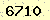 請輸入此驗證碼 : 6710