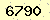 請輸入此驗證碼 : 6790