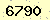 請輸入此驗證碼 : 6790