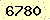 請輸入此驗證碼 : 6780