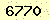 請輸入此驗證碼 : 6770