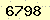 請輸入此驗證碼 : 6798