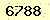 請輸入此驗證碼 : 6788