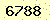 請輸入此驗證碼 : 6788