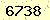 請輸入此驗證碼 : 6738
