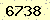 請輸入此驗證碼 : 6738
