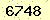 請輸入此驗證碼 : 6748